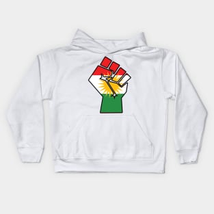 Kurdish Fist of Resistance Kids Hoodie